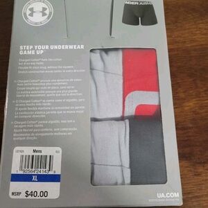 Under Armour Men's Boxer Briefs in Gray and Red
